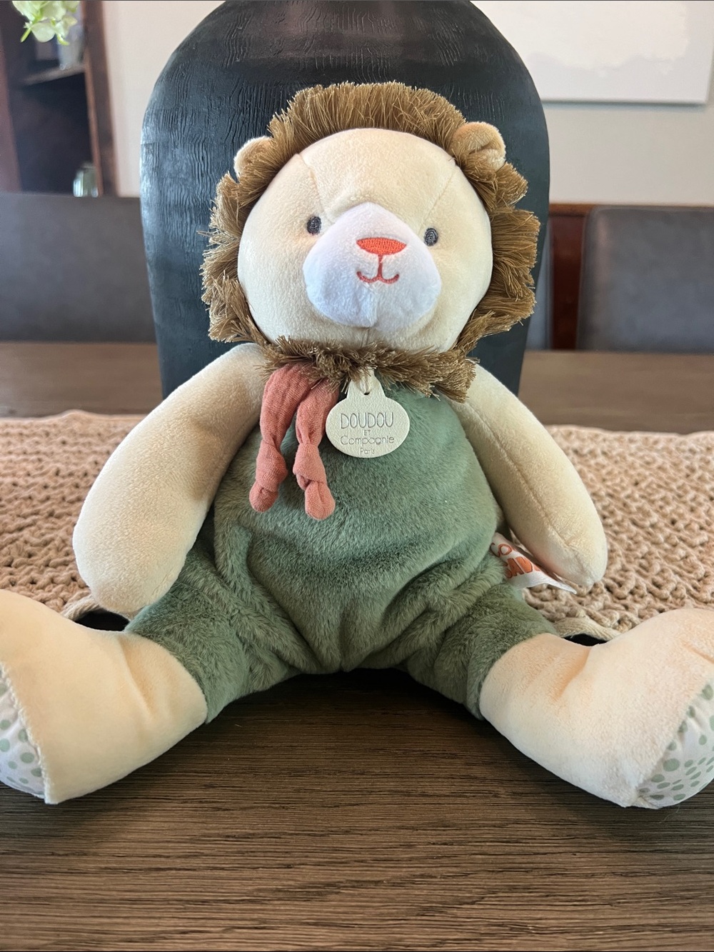 Doudou Compagnie Paris Lion Plush Stuffed Animal Like New